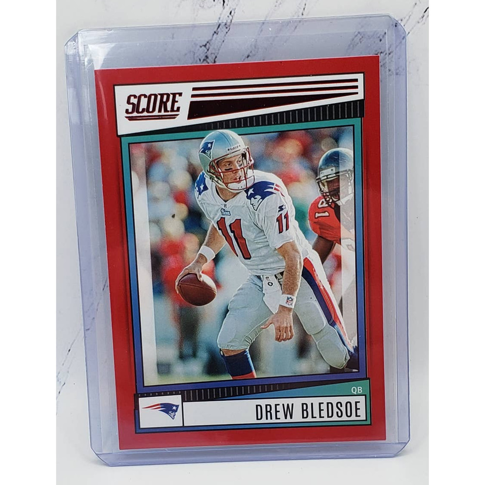 Drew Bledsoe 2022 Score NFL Football Red Parallel #291 New England Patriots